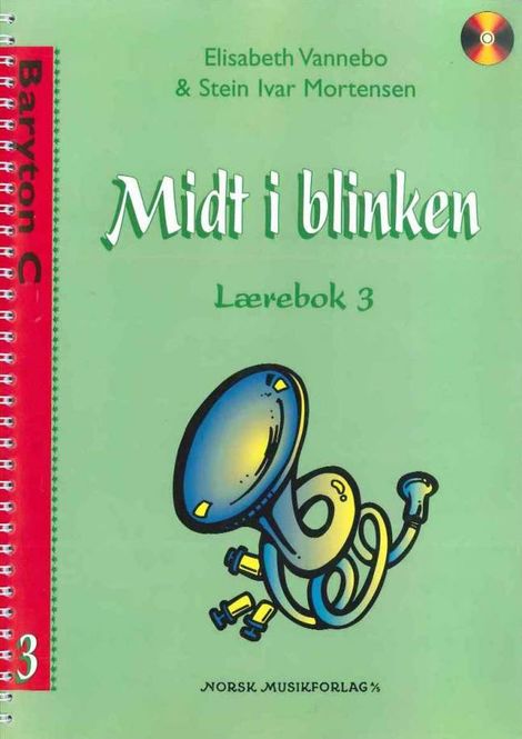 Hovedbilde Midt i Blinken euphonium f-nøkkel, bok 3