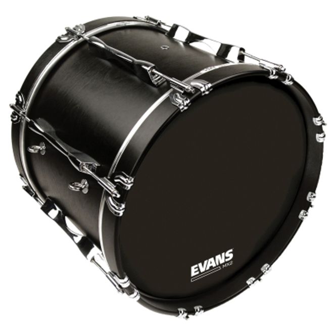 Hovedbilde Evans MX2 Black Marching basstrommeskinn 20